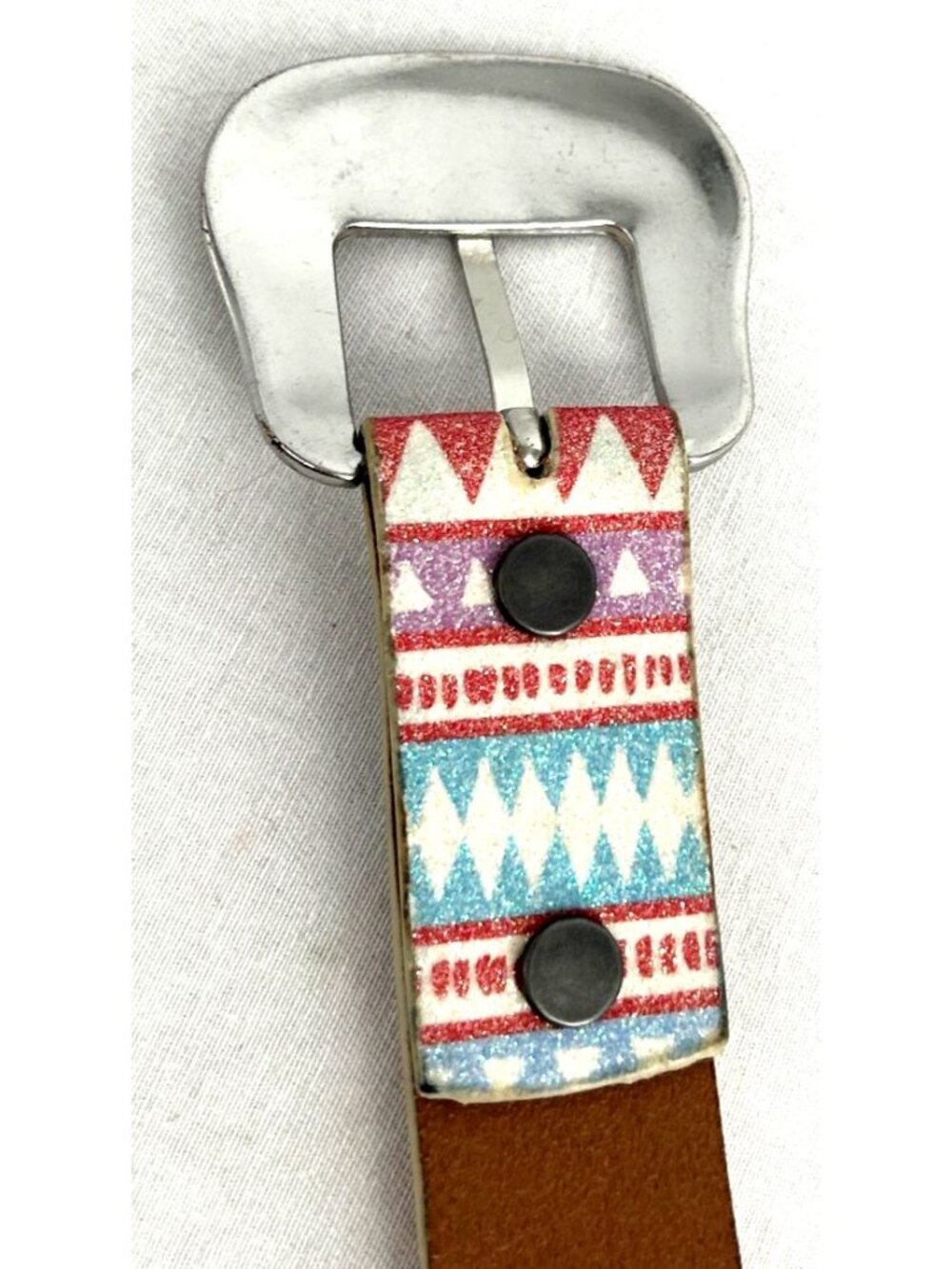 Angel Ranch Belt 24" Glitter Rhinestones Multi-Color Style D130000497 - Picture 6 of 8